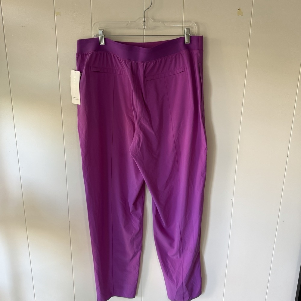 ATHLETA Brooklyn Heights Vienna Slim Pant Size 16 Jazzy Purple NWT - Picture 4 of 12
